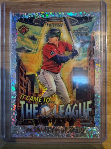 2025 Bowman Chrome Baseball Roman Anthony #IT-19 Mini-Diamond Refractor, Raw, front of the card