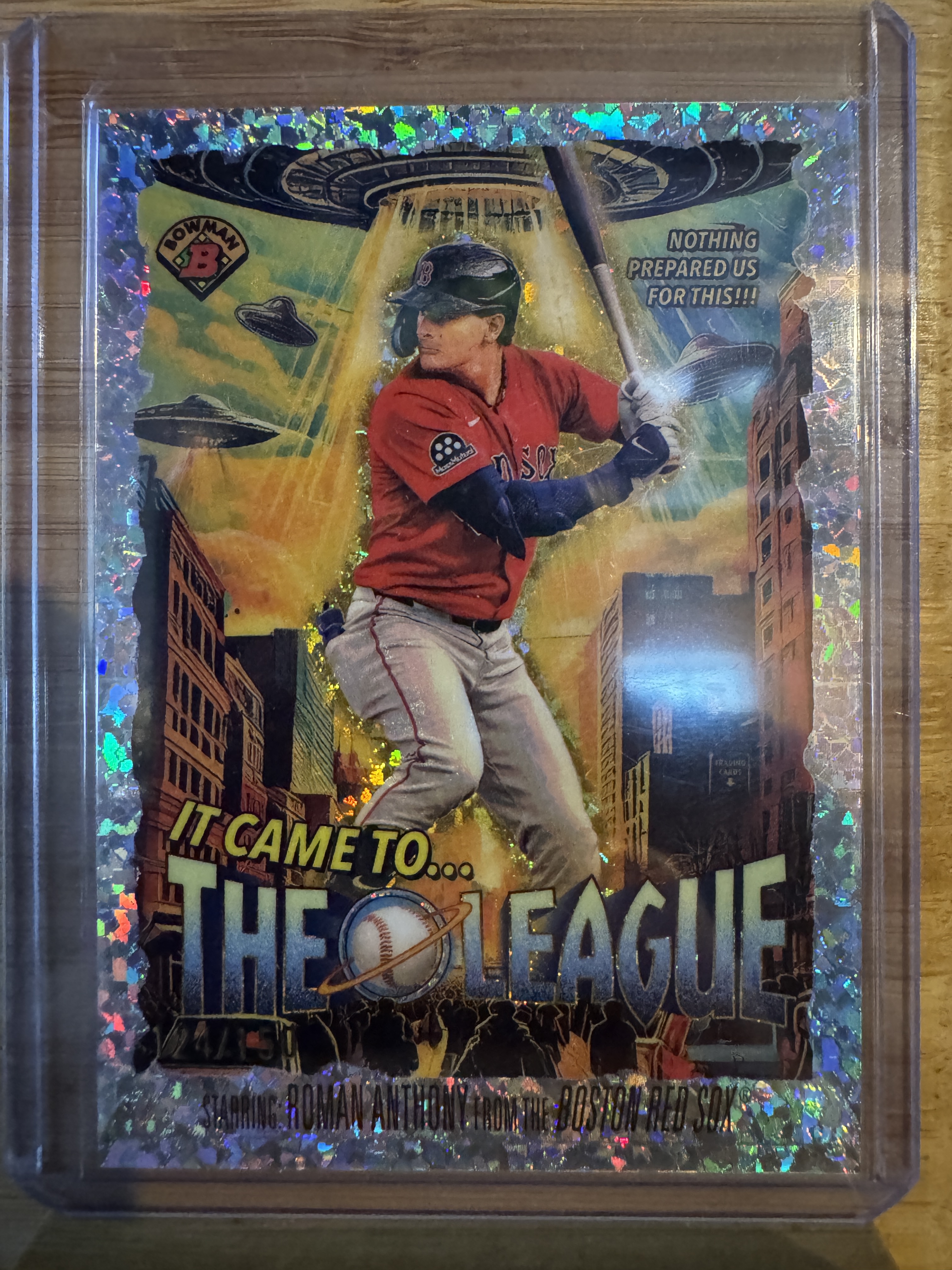2025 Bowman Chrome Baseball Roman Anthony #IT-19 Mini-Diamond Refractor, Raw, front of the card