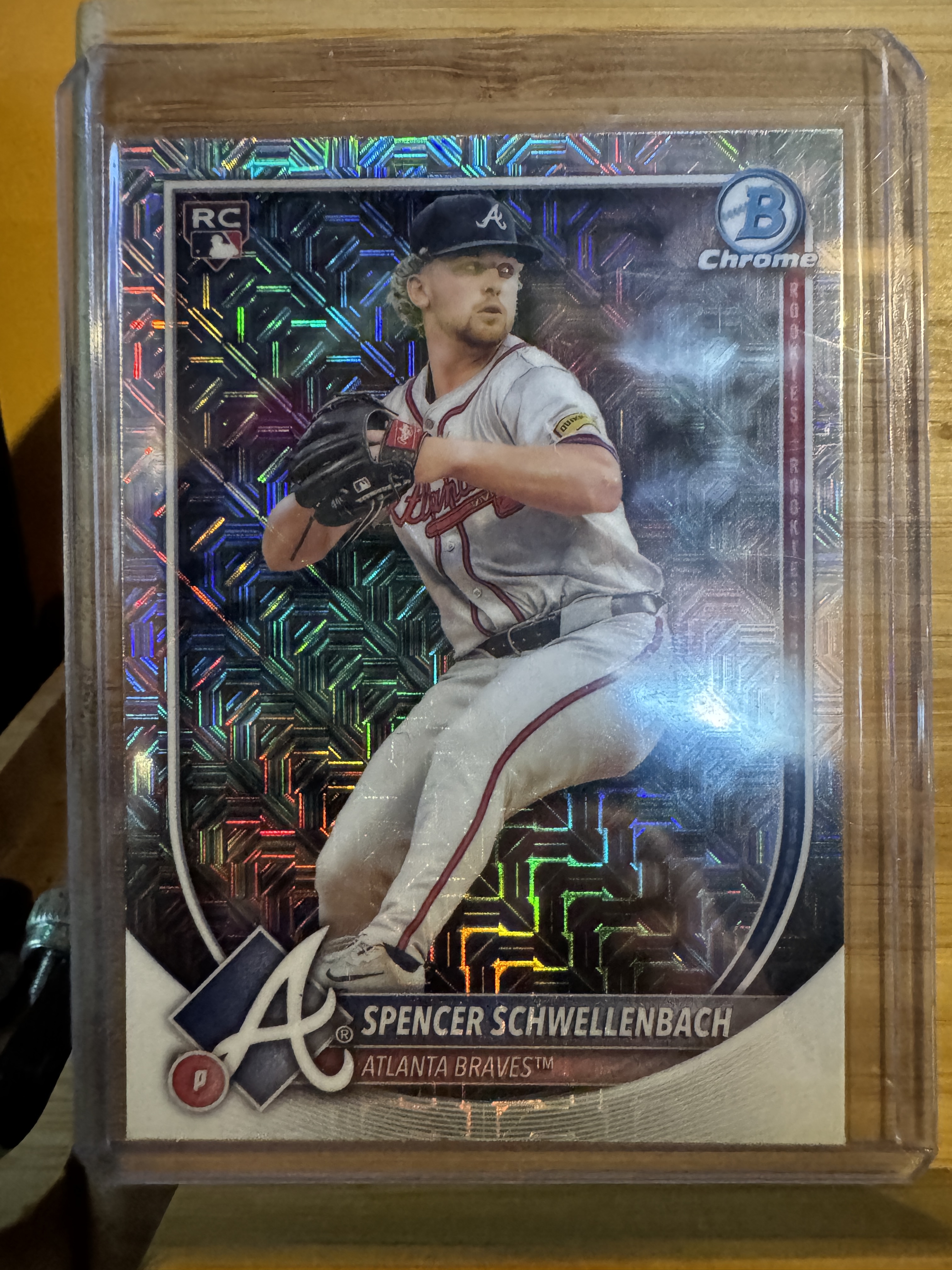 2025 Bowman Baseball Spencer Schwellenbach #78 Base, Raw, front of the card