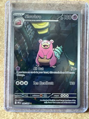 2026 Pokémon Pokemon Mega Evolution Pitch Black Slowbro #90 Base, Raw, front of the card