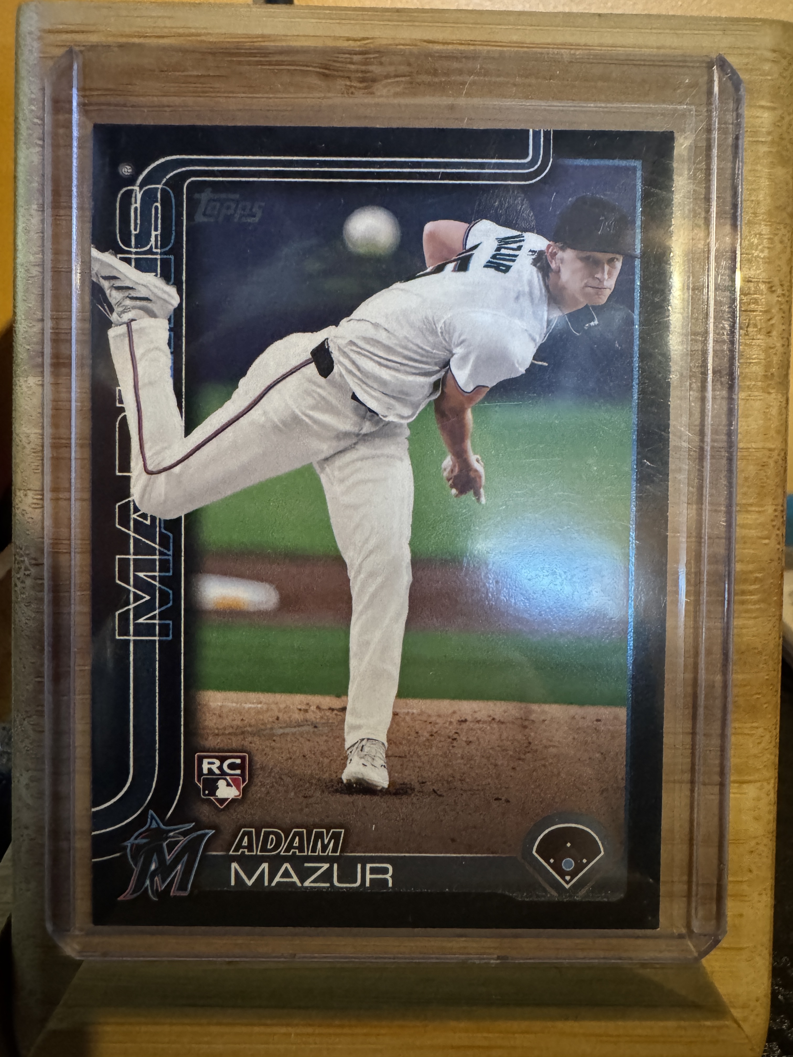 2025 Topps Baseball Adam Mazur #309 Team Color, Raw, front of the card