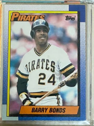 1990 Topps Baseball Barry Bonds #220 Base, Raw, front of the card
