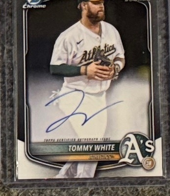 2025 Bowman Chrome Baseball Tommy White #CPA-TWH Base, Raw, front of the card
